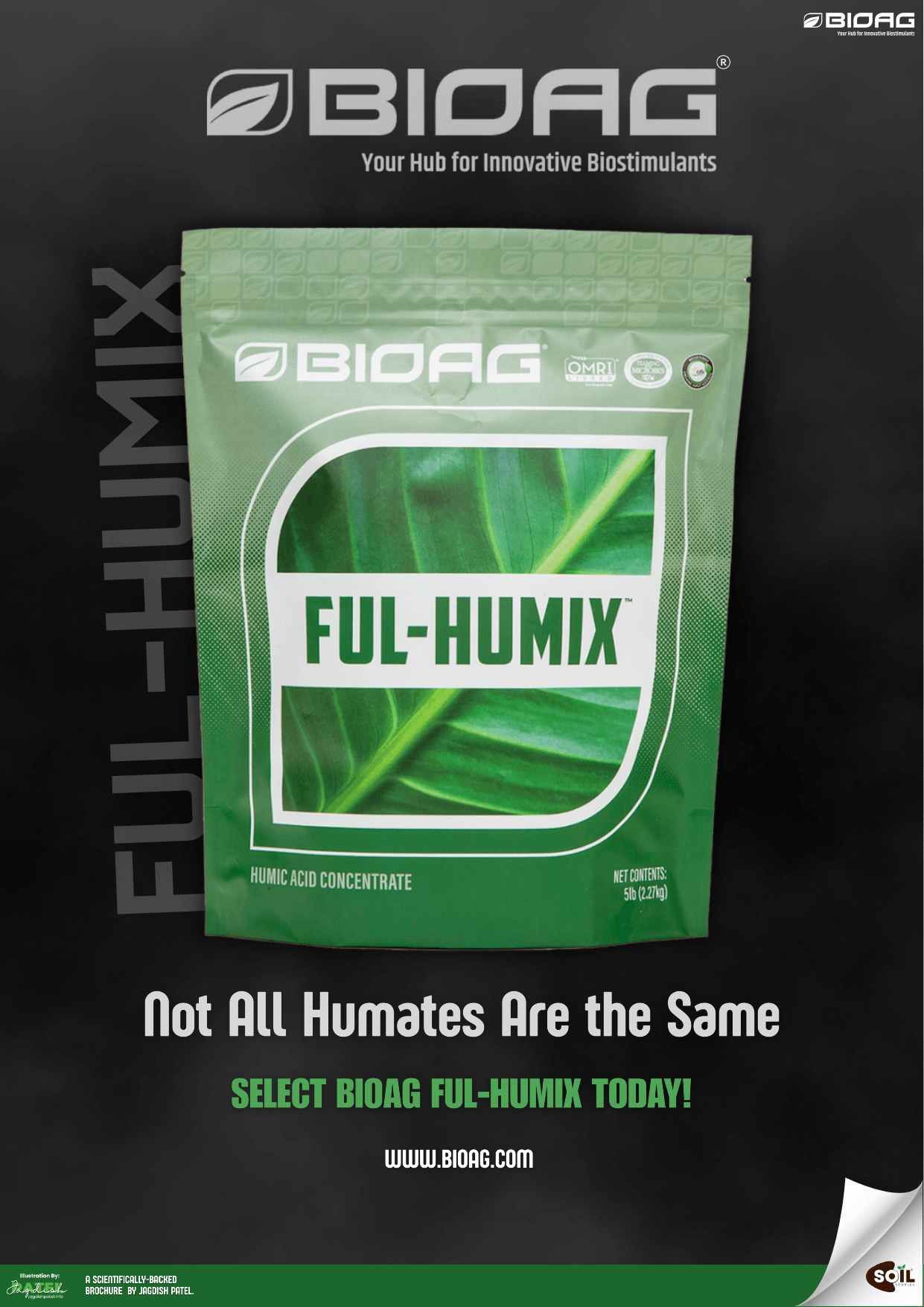 BioAg humates brochure cover by Soil Stories